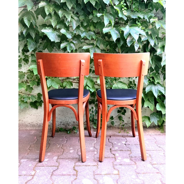 1960s Vintage Bistro Chairs from Baumann, 1960s, Set of 2 For Sale - Image 5 of 10