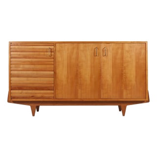 Mid-Century French Sideboard in Cherrywood, 1950s For Sale