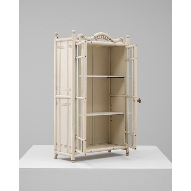 1910s French Wooden Mini Showcase Vitrine For Sale - Image 4 of 18