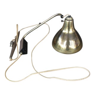 Brass Pull Down Lamp Light Fixture For Sale