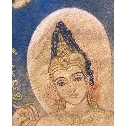 Louise Janin, Hindu Deity Mixed, 1920s, Media on Paper For Sale - Image 9 of 16