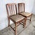Wood Vintage Oak Dining Chairs with Turned Legs, 1950s, Set of 2 For Sale - Image 7 of 11