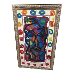 1970s Peter Robert Keil Colorful Abstract Painting