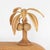 Wood Rattan Coconut Tree Lamp For Sale - Image 7 of 18
