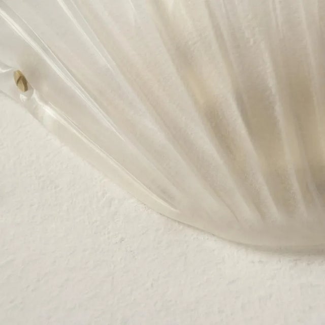 Fan-Shaped Wall Light in Silk-Colored Murano Glass, Italy, 1990s For Sale - Image 9 of 12