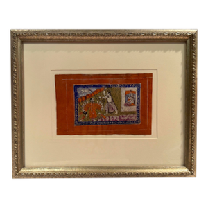 17th - 18th Century Indian Miniature Painting Depicting Scene From Ramayana