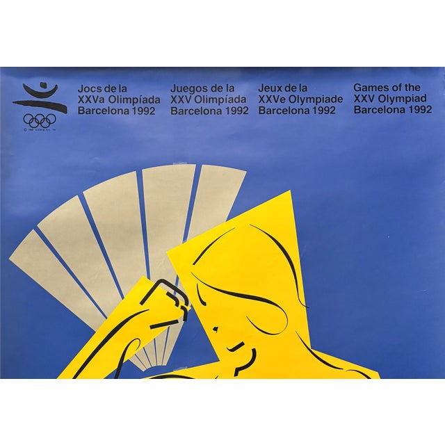 Date: 1992 Size: 19.5 x 27.5 inches Artist: Ricard Badia About the poster: The Organising Committee for the Barcelona...