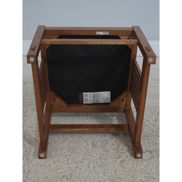 Set of 6 Stickley Arts & Crafts Mission Oak Dining Chairs For Sale - Image 15 of 18