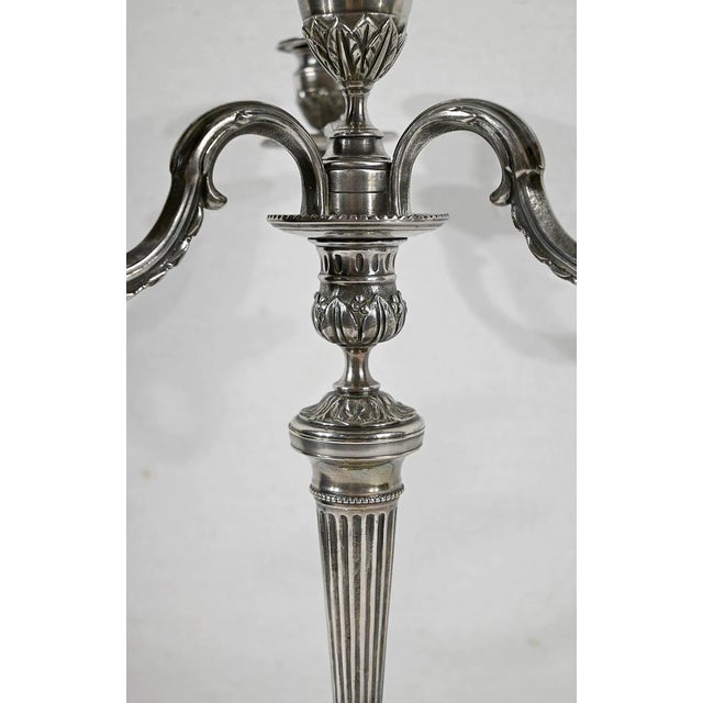 Silver Bronze Candleholders, Late 19th Century, Set of 2 For Sale - Image 10 of 18