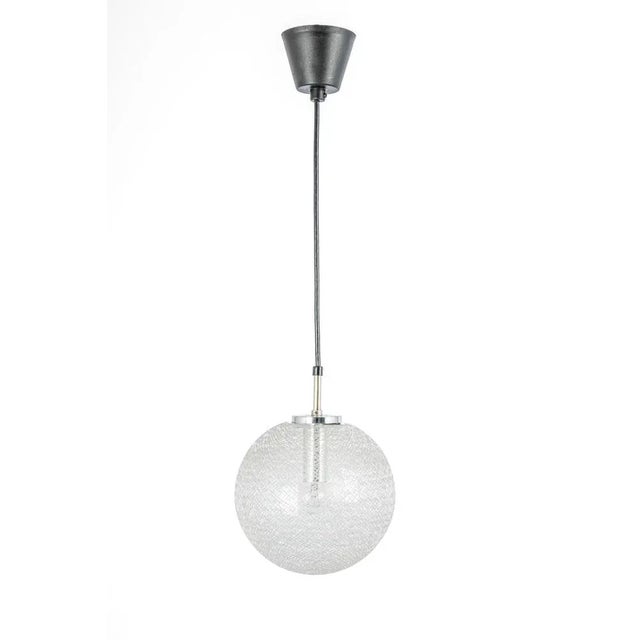 Small Chrome and Glass Ball Pendants from Limburg, Germany, 1970s For Sale - Image 11 of 11