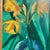 1950’s Original Daffodil Still Life Painting Original Wood Frame For Sale - Image 4 of 4