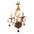 Pair of Currey & Company Isabella Wrought Iron & Crystal Wall Sconces – Rhine Gold For Sale