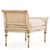 French Provincial French Directoire Style Painted & Gilt Wood Diminutive Chaise Lounge, C. 1920 For Sale - Image 3 of 7