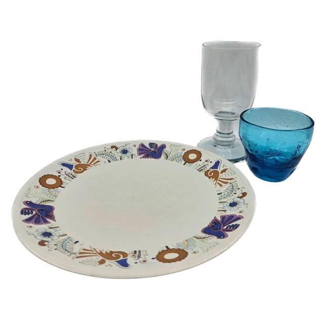 Ceramic Vintage Villeroy & Boch "Acapulco" Plates, Set of 8 For Sale - Image 7 of 14
