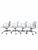 Mid-Century Modern Mid-Century Modern Attributed to Herman Miller Eames Low Back White Mesh Office Chairs – 6 For Sale - Image 3 of 12