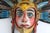 Fantastic and rare vintage Ixcateopan Cuauhtemoc wooden hand carved dance mask. 24” tall x 24” wide. Scuffing and paint...