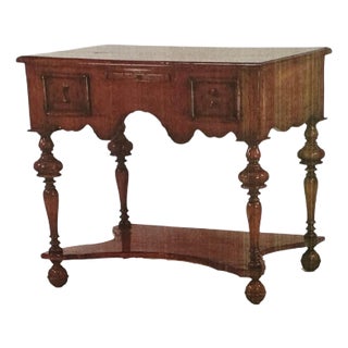 1 of 2 - 18th C Style William & Mary Fruitwood Side End Table Nightstand For Sale