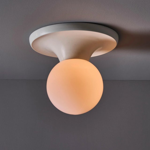 Mid-Century Modern 1960s Flos Achille and Pier Giacomo Castiglioni White 'Light Ball' Ceiling Lamp For Sale - Image 3 of 13