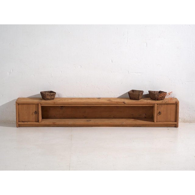 Antique Pine Low Sideboard For Sale - Image 9 of 11