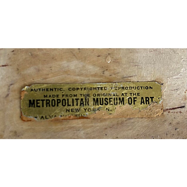 Late 20th Century Alva Studios Aphrodite Sculpture Copy, Museum of Modern Art New York & Pedestal - Set of 2 For Sale - Image 16 of 16