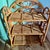 Vintage Boho Rattan Wicker 3 Tier Folding Wall Shelf For Sale - Image 4 of 11