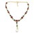 Gemstone Bochic “Capri” Vintage Ruby, Emerald & Sapphire Necklace Set in 18K & Silver For Sale - Image 7 of 8
