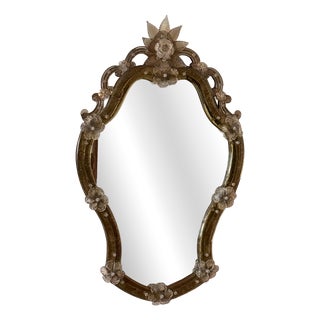 Venetian Murano Glass Mirror For Sale
