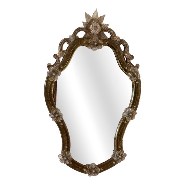 Venetian Murano Glass Mirror For Sale