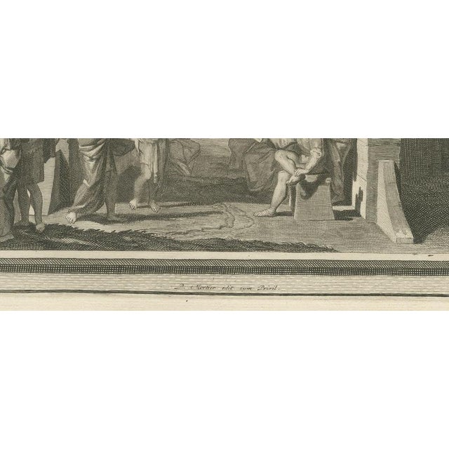 18th Century Pieter Mortier, Ruth and Naomi and Boaz Takes Ruth as His Wife, 1700, Engraving For Sale - Image 5 of 12