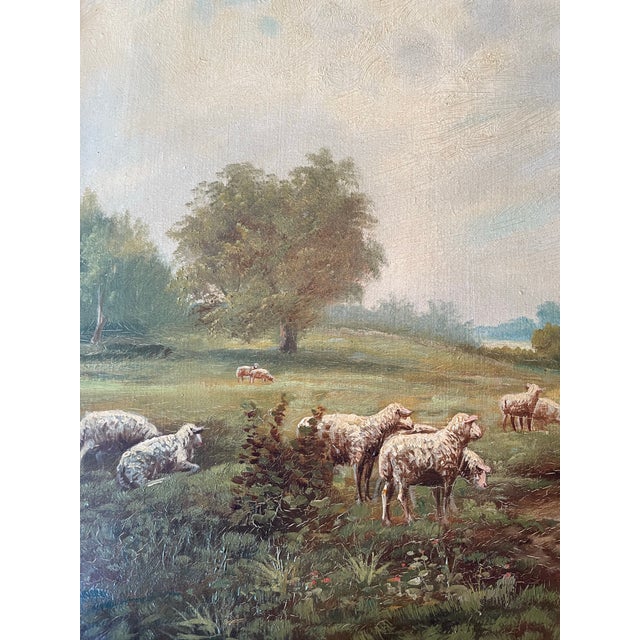 Post Impressionist Antique 19th Century Pastoral Landscape C M Chase For Sale - Image 3 of 8