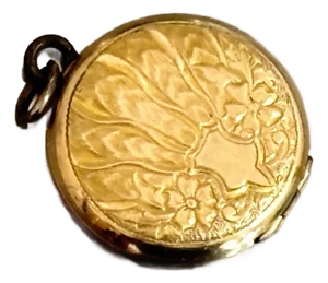 1930s-40s Gold-Plated Locket Pendant