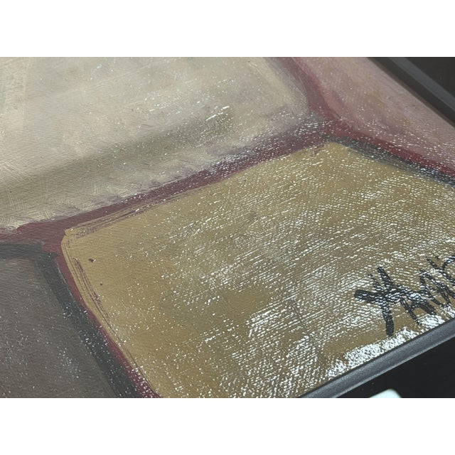 1970s Manuel Angeles Ortiz, Composition, 1976, Oil on Canvas For Sale - Image 5 of 8