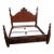 1990s Ralph Lauren French Empire Carved Mahogany King Size Bed Frame For Sale