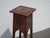 1950s Vintage Oriental Asian Solid Highly Carved Wood Brown Plant Stand Side Table For Sale - Image 5 of 10