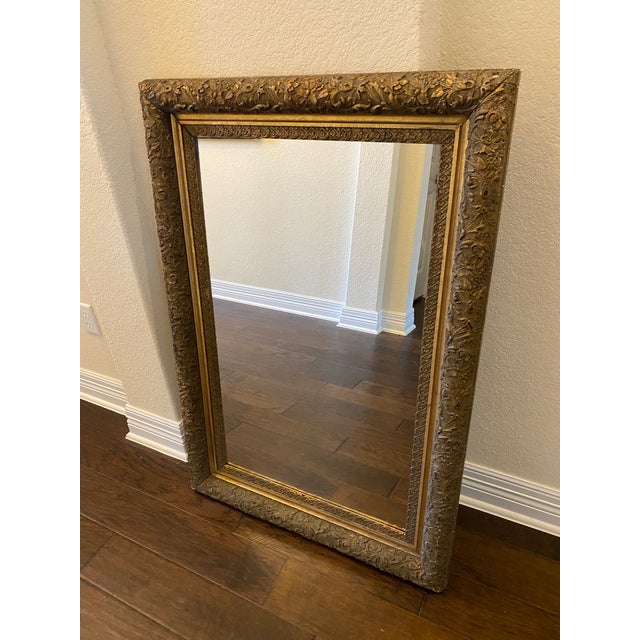 French Antique Carved Gilt Wood Frame Mirror 19th C Chairish