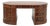 Maitland Smith Leather Top Oval Partners Desk For Sale