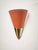 Orange Sputnik Wall Lamp with Gold Band, 1960s For Sale - Image 4 of 9