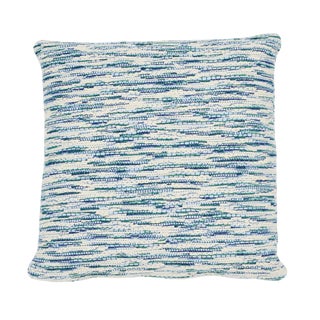 Schumacher Walker 20" Pillow in Blues For Sale