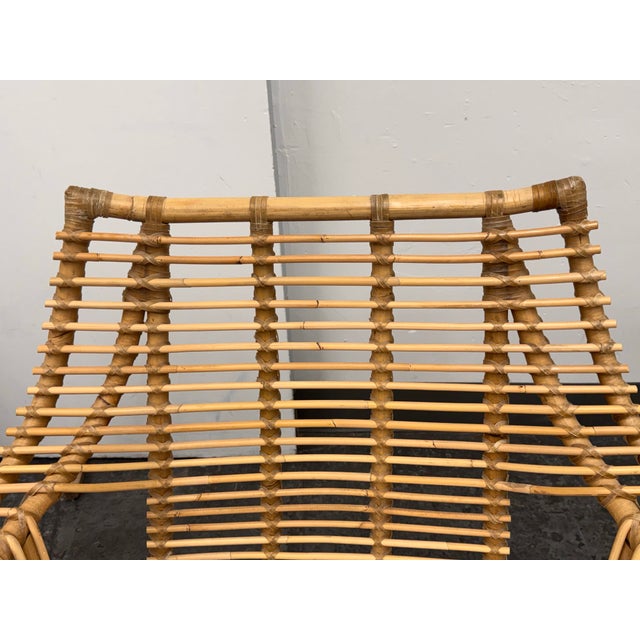 Brown Serena & Lily Venice Rattan Armchair For Sale - Image 8 of 12