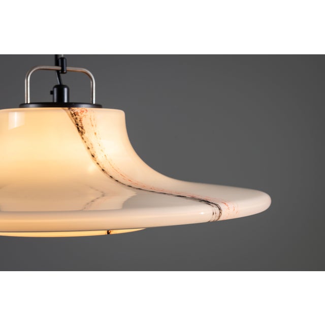 1970s Glass Cirrus UFO Pendant from Peill & Putzler, 1970s For Sale - Image 5 of 12