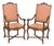Early 20th Century Pair of Provincial Louis XV Style Chairs For Sale