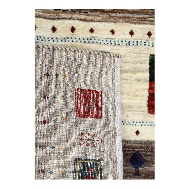 Pasargad DC Fine Hand Persian Gabbeh Rug For Sale - Image 4 of 4