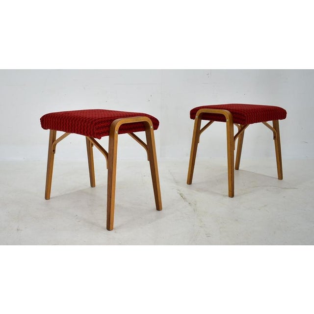 1960s Set of Beech Stools by Ludvik Volak attributed to Drevopodnik Holesov, Czechoslovakia, 1960s For Sale - Image 5 of 16