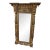 Antique American Empire Style Gilt Pier Hall Mirror Column Rosette 36” X 22” For Sale