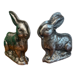 Late 20th Century Bunny Rabbit Decor - A Pair