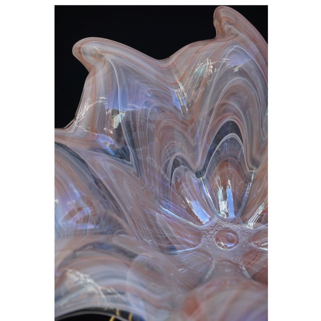 Traditional 1960s Murano Glass Centerpiece Bowl For Sale - Image 3 of 12