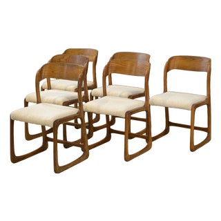 Sleigh Chairs from Baumann, 1960s, Set of 6 For Sale