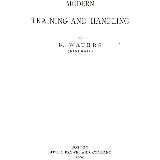 WATERS, B. (Kingrail) [332] pp. Little, Brown, And Company 1905 8" x 5 5/8"
