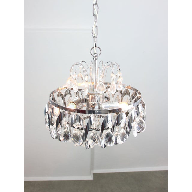 Vintage Viennese Crystal Chandeliers, 1970s, Set of 2 For Sale - Image 13 of 18