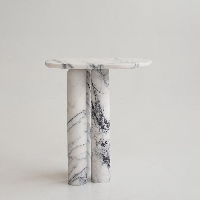 Early 21st Century Trio No. III Lilac Marble Side Table from Kiwano Concept For Sale - Image 5 of 5
